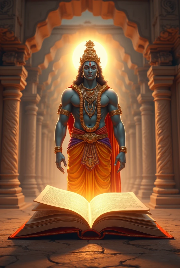 राम भगवान जी भारतीय संविधान को पूजते हुए