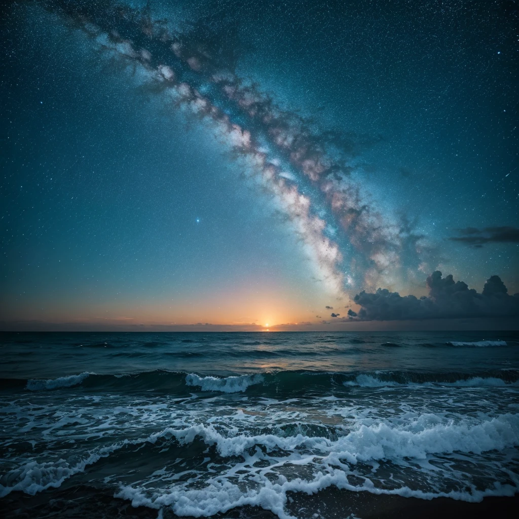 Starry Sky,Dynamic atmosphere,Ocean