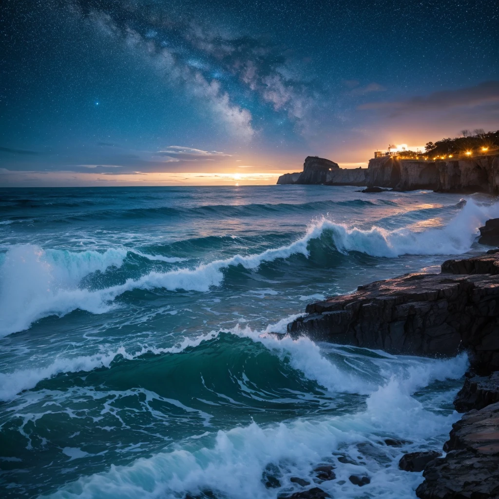 Starry Sky,Dynamic atmosphere,Ocean