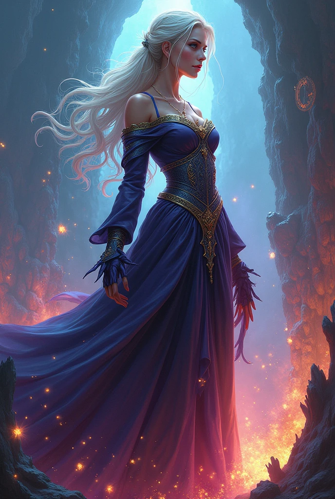 add a prompt to the 2 images above: show her full body in the image, keep all other prompts