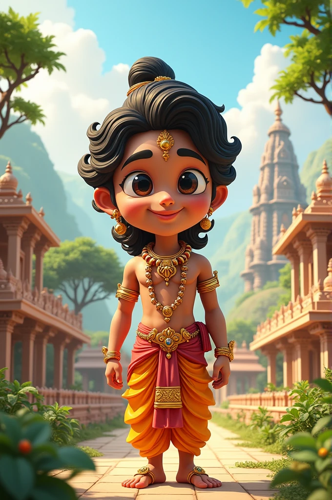 मैं राम भगवान और स्वरूप नगर का कार्टून बनाना चाहता हूं 3D में