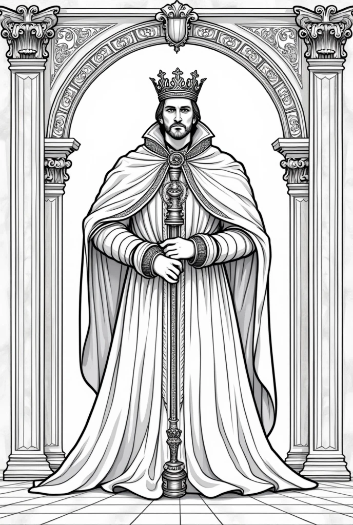 Create a Maximilian of Hapsburg coloring page