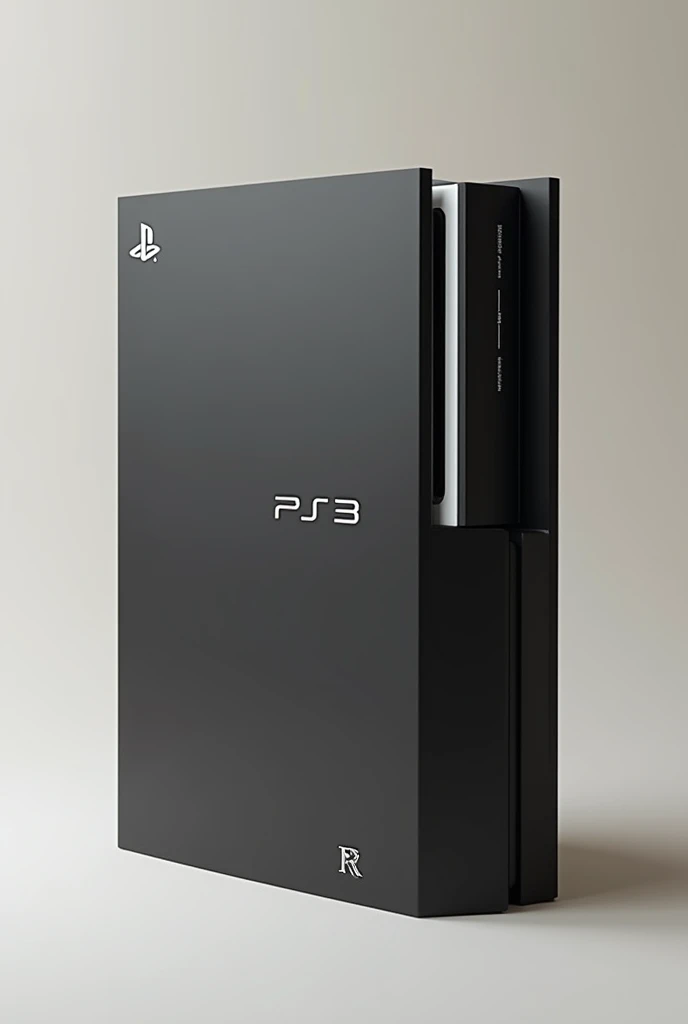 Custom PS3 case that has the letters PS3 in one corner and the letter RR in the other 


