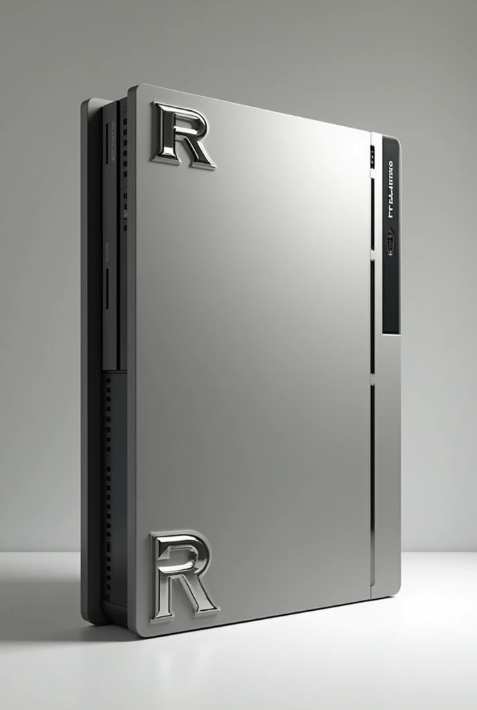 Custom PS3 case that has the letters PS3 in one corner and the letter RR in the other