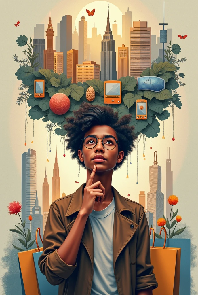 generate an image to be used for poster making about a wise consumer
