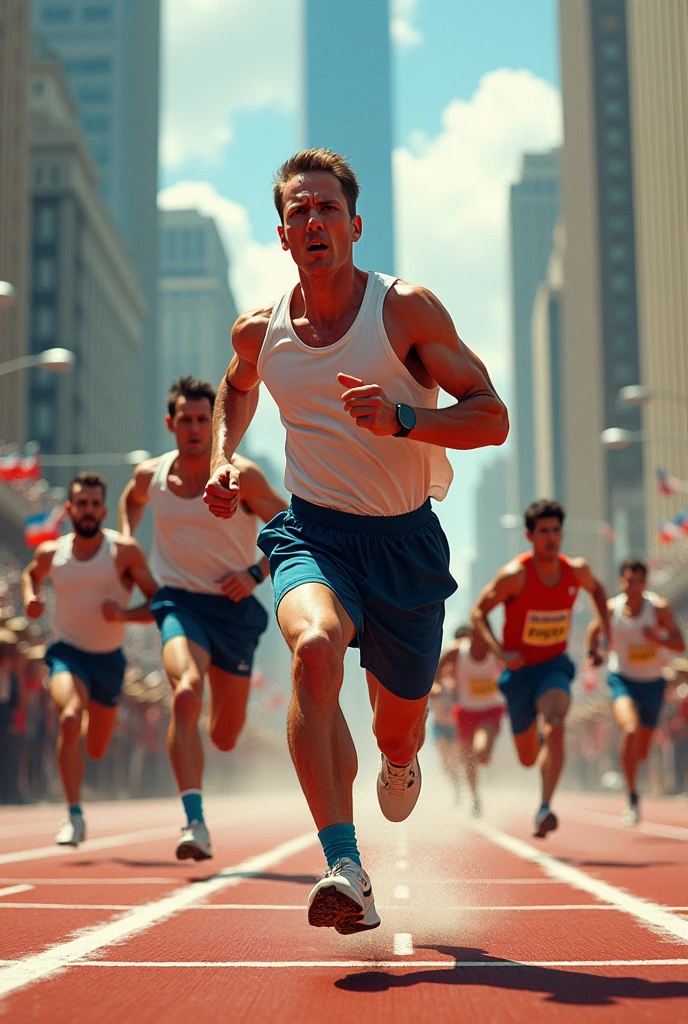 Famous people running
