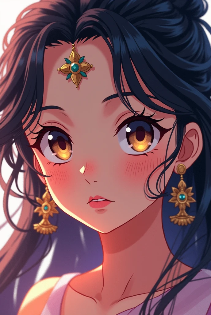 Radha only abro to eyes not properties face anime