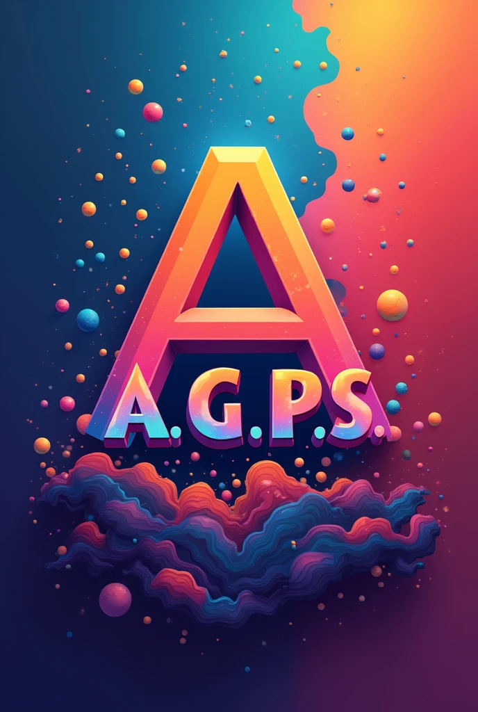Make a profile picture for my company with the initials Initials A.g.p.S on top, y en la parte de abajo que diga ALEXgpROSERVICES, that it is very striking and colorful