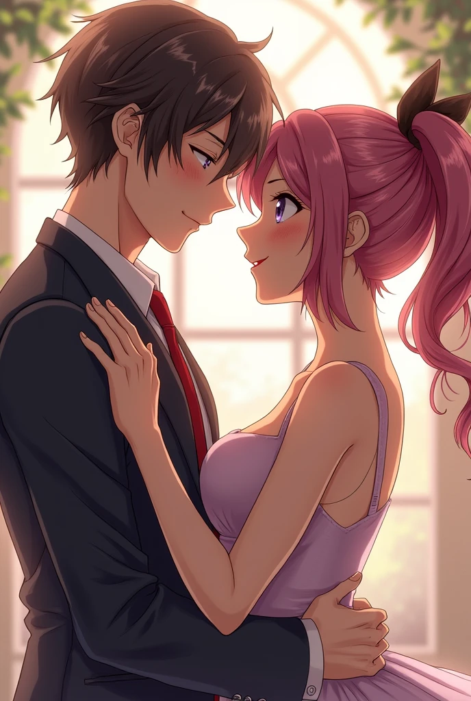 anime boy and girl fucking each other