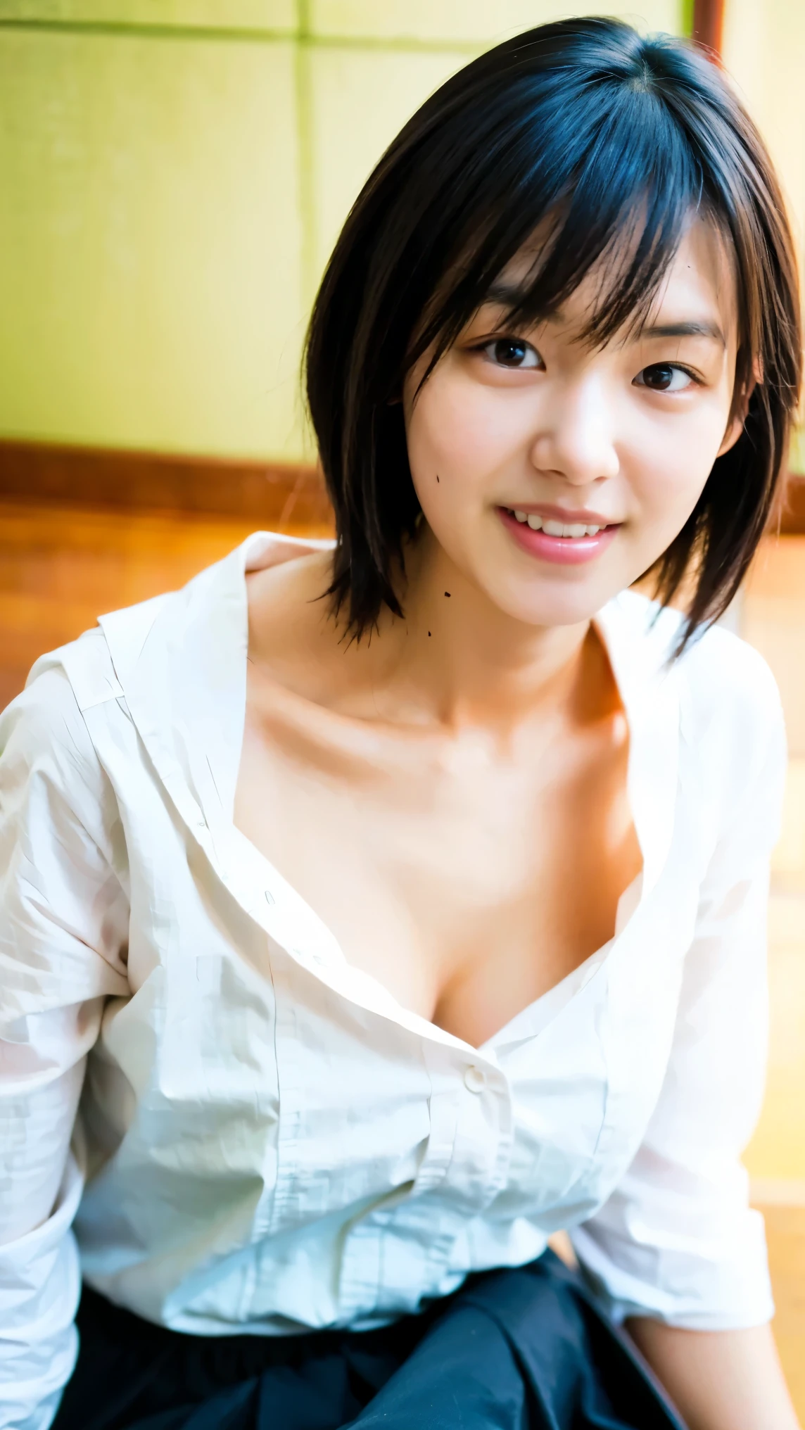 Everything modern:1.66, Cute Japanese Women Photos, smile:1.78, 20-year-old, Oil for straight, one-length hair&Hair balm:1.55, (photo Realistic:1.4), (hyper Realistic:1.4), (Realistic:1.3), (Smoother lighting:1.05), (Improving the quality of cinema lighting:0.9), 32K, 1 person,20-year-oldの, Realistic lighting, Backlight, The light shines on your face, Ray Tracing, (Bright light:1.2), (Improvement of quality:1.4), (Highest quality Realistic textured skin:1.4), fine grain, Detailed face,(smile:0), (Emphasis on face close-up:1.3), (Enhances the beauty of skin texture:1.1),((Extremely precise and accurate anatomy:1.0)), (Enhances the beauty of skin texture:1.1), Clean and glowing skin, mesh, thin:1.2, (Realistic:1.3), Realisticなライティング, (Smoother lighting:1.05), 32K, One Japanese woman, fine grain, Detailed face, (Film Grain:1.1),(Accentuates body lines:1.1), High resolution, Natural look, Kind eyes, Improves hair quality, Delicate light and shadow, Transparent muscles, Graceful pose, Beautiful Eyes, Sharp details, Soft light reflection, Beautiful contours, Delicate skin tone, Fine hair texture,Cute Japanese Women Photos,