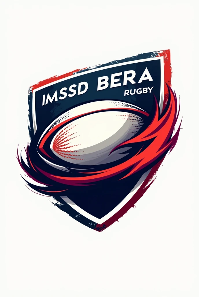 Create logo for me rugby/ ball wrote MSSD BERA rugby strike yellow blue crest