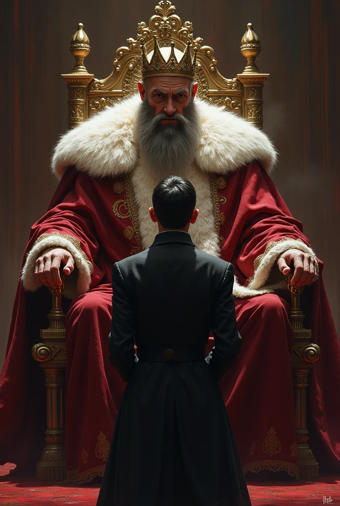 He asked why he did that.  As the merchant could not say anything, the king ordered