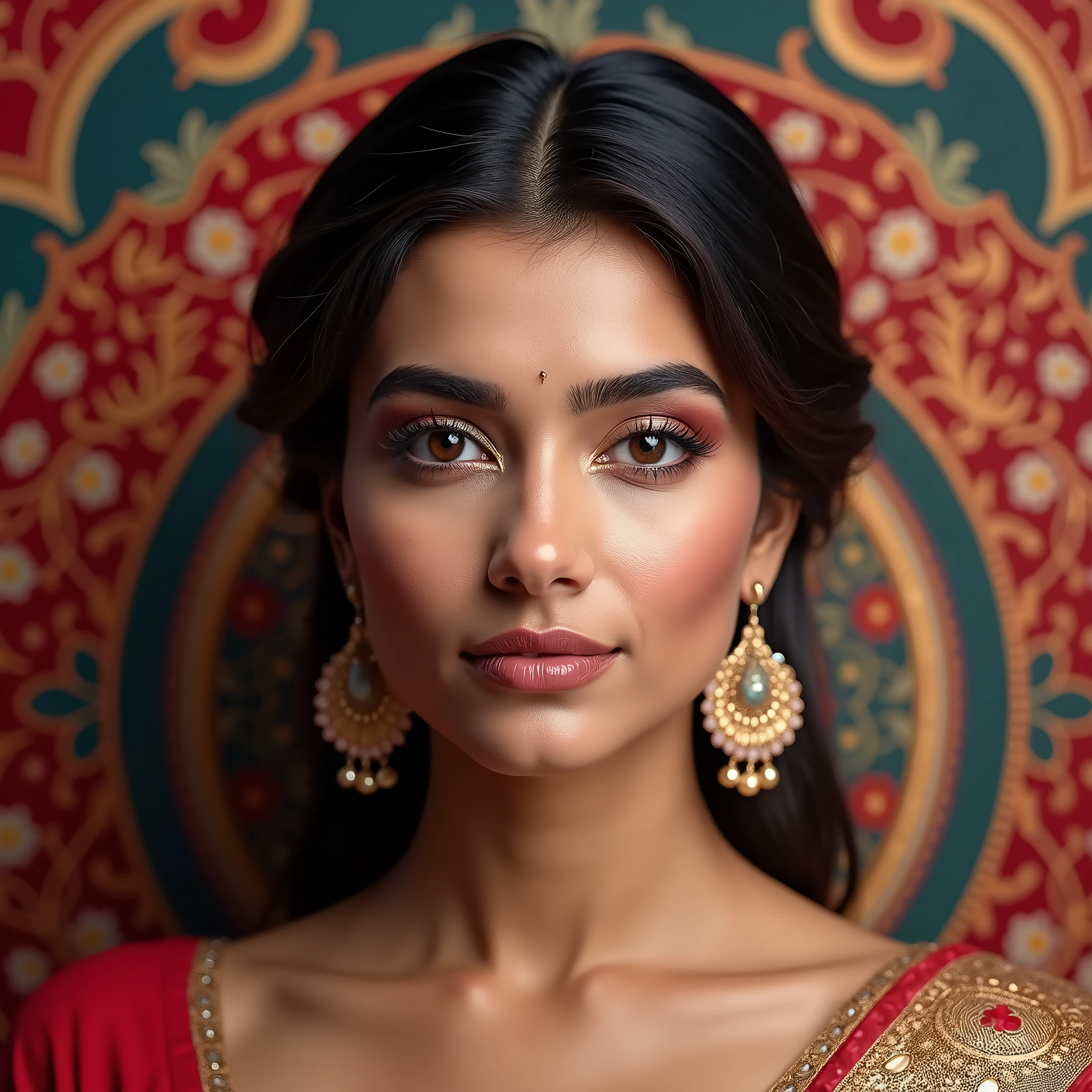 threading image for salon promotion for Indian market