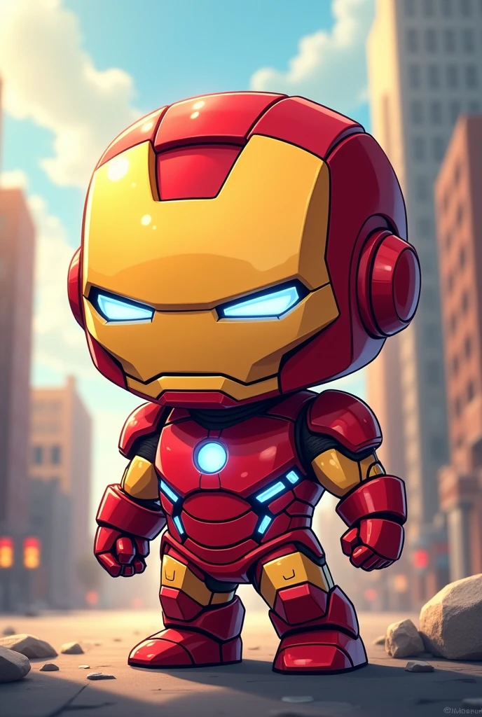 Make me a chibi iron man photo