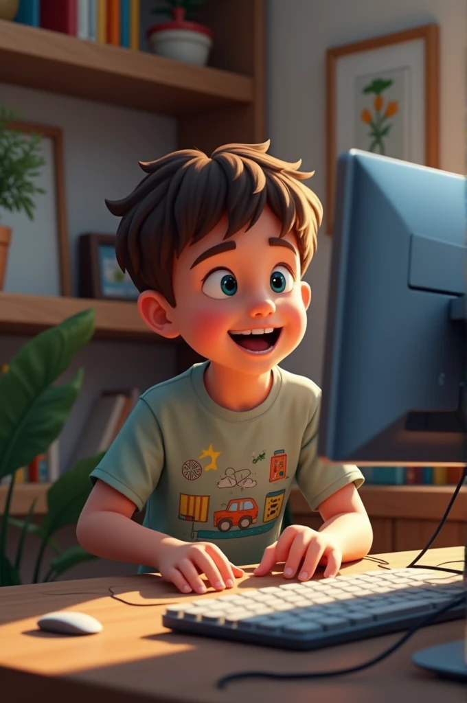 A boy bay new pc