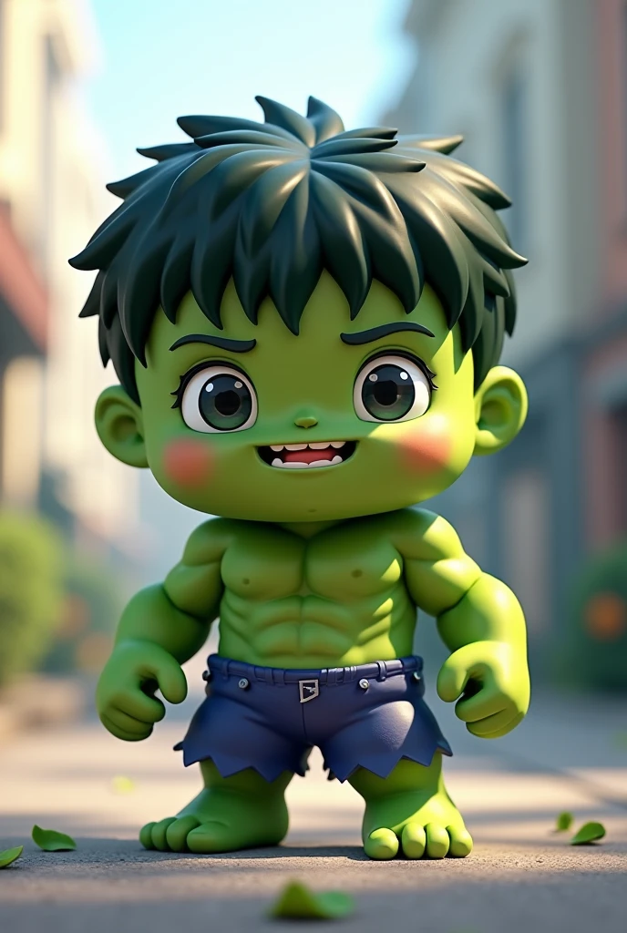 Make me a chibi hulk photo