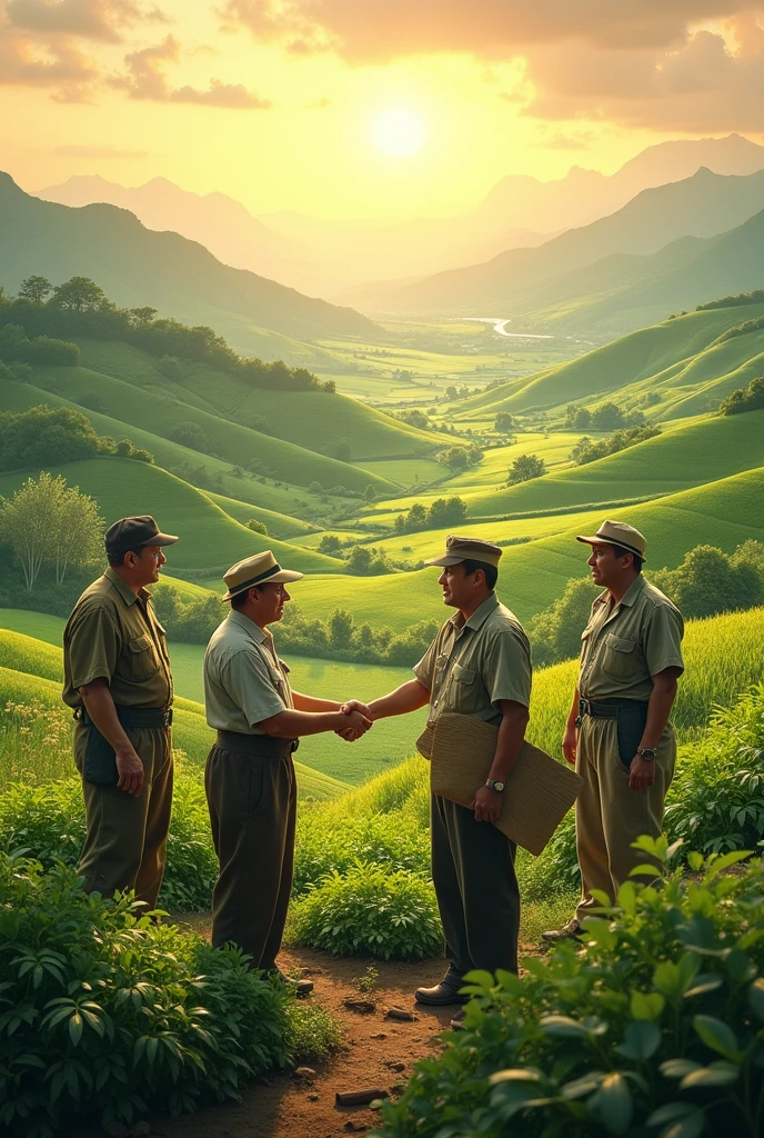 To return land and compensate farmers