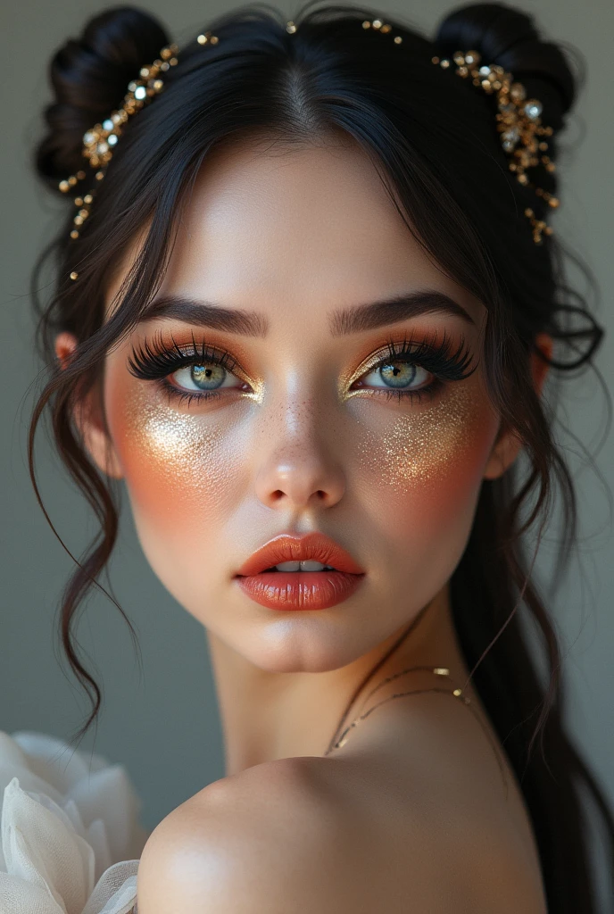 Same this design but add makeup in that pic