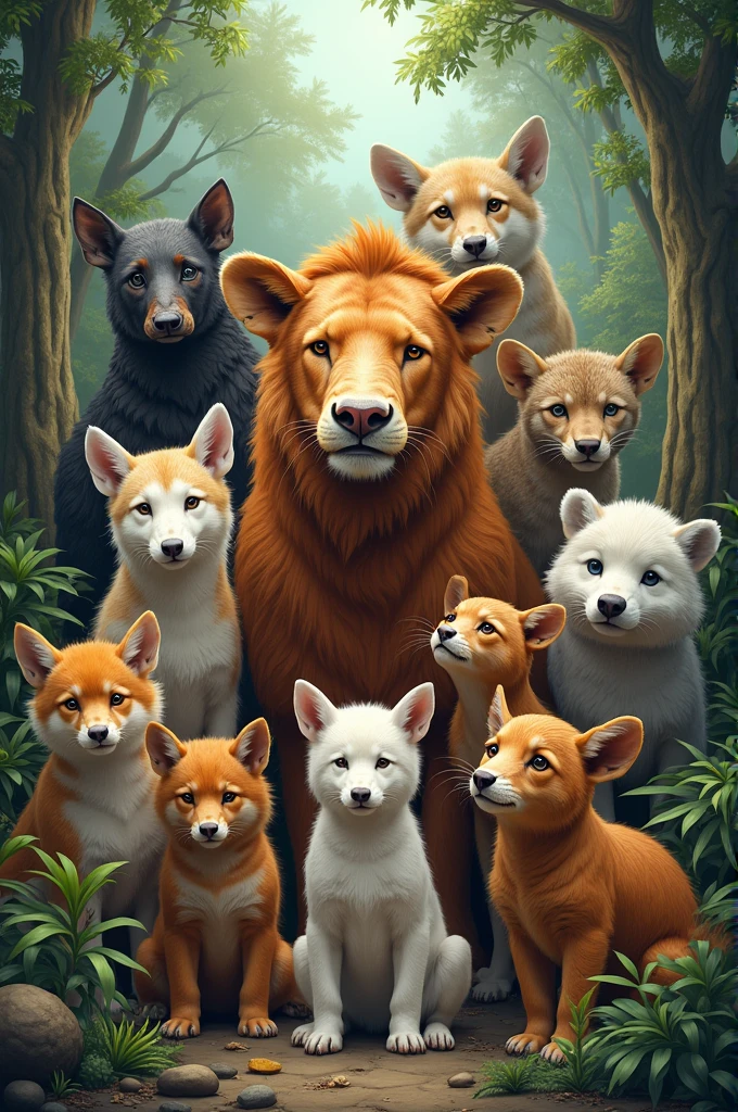 A work of art about animal protection