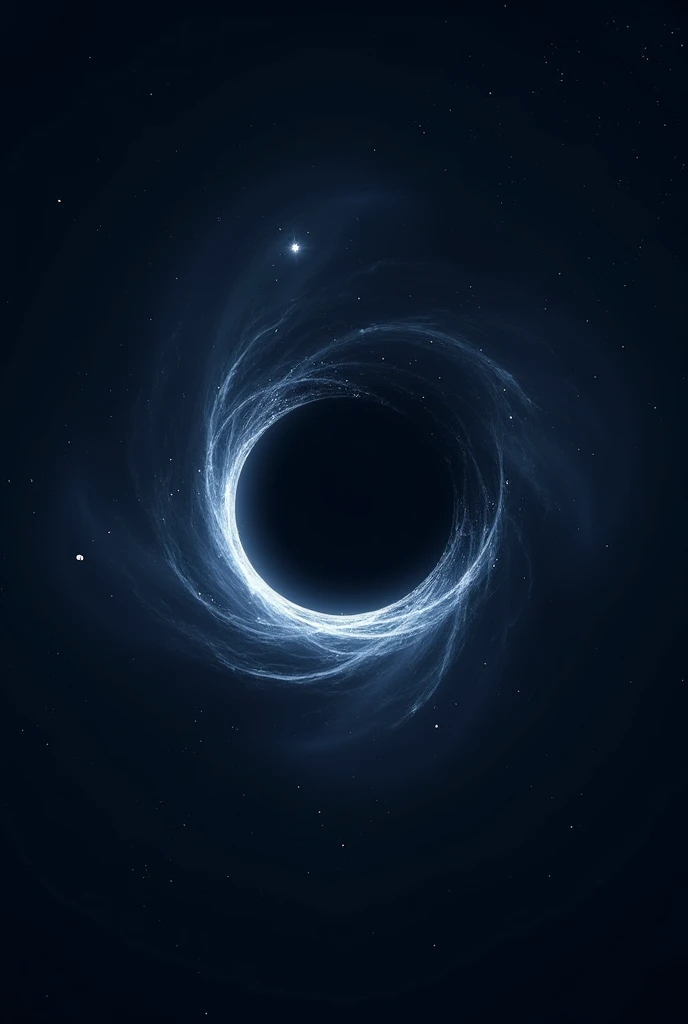 Make a company logo of space and black hole