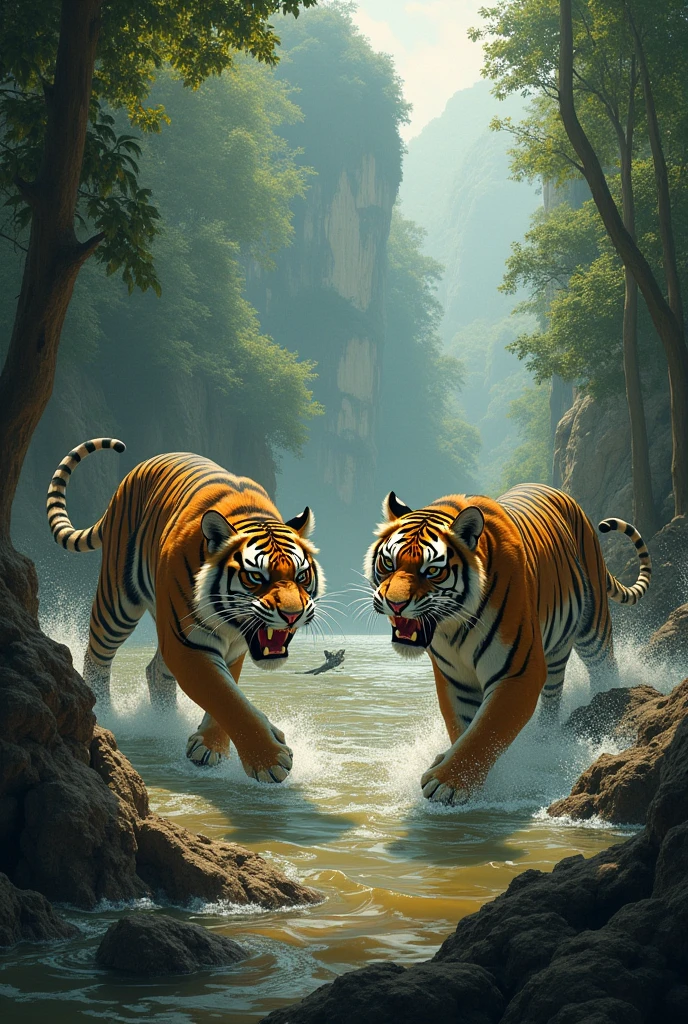 Animals in Thai literature are hunting prey.