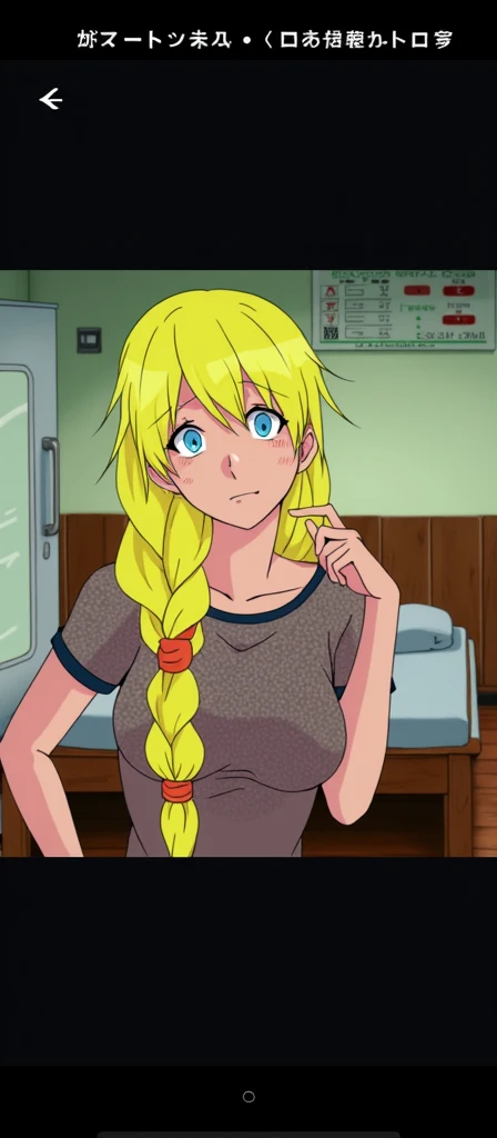 Naruko Uzumaki, 2, Busty 120 cm tall and with long blonde hair with red tips, with three black line marks on each cheek, is locked up in a mental asylum in a solitary confinement room, gagged by a straitjacket, all because of suffering from schizophrenia, The depression of wanting to get out of that asylum is evident in his blue eyes. She is completely dirty, Disordered and frayed by the isolation to which it is constantly subjected, anime style art 