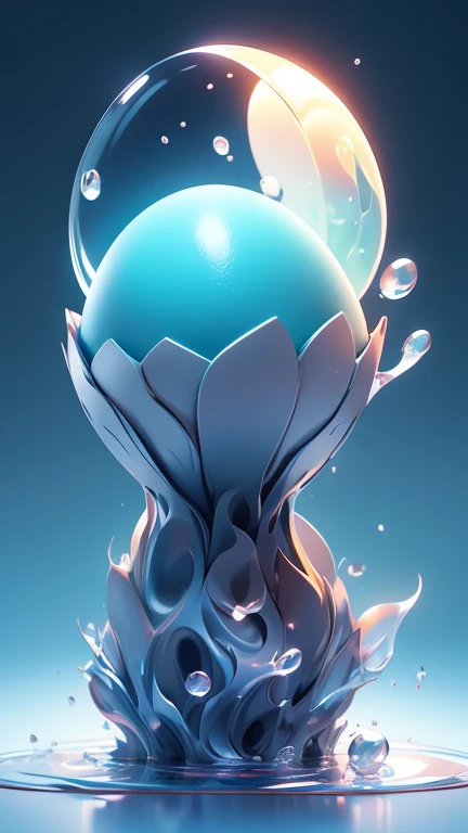 1 Monster Egg floating in the air, no base.. The image should be sharp and detailed, with beautiful colors.