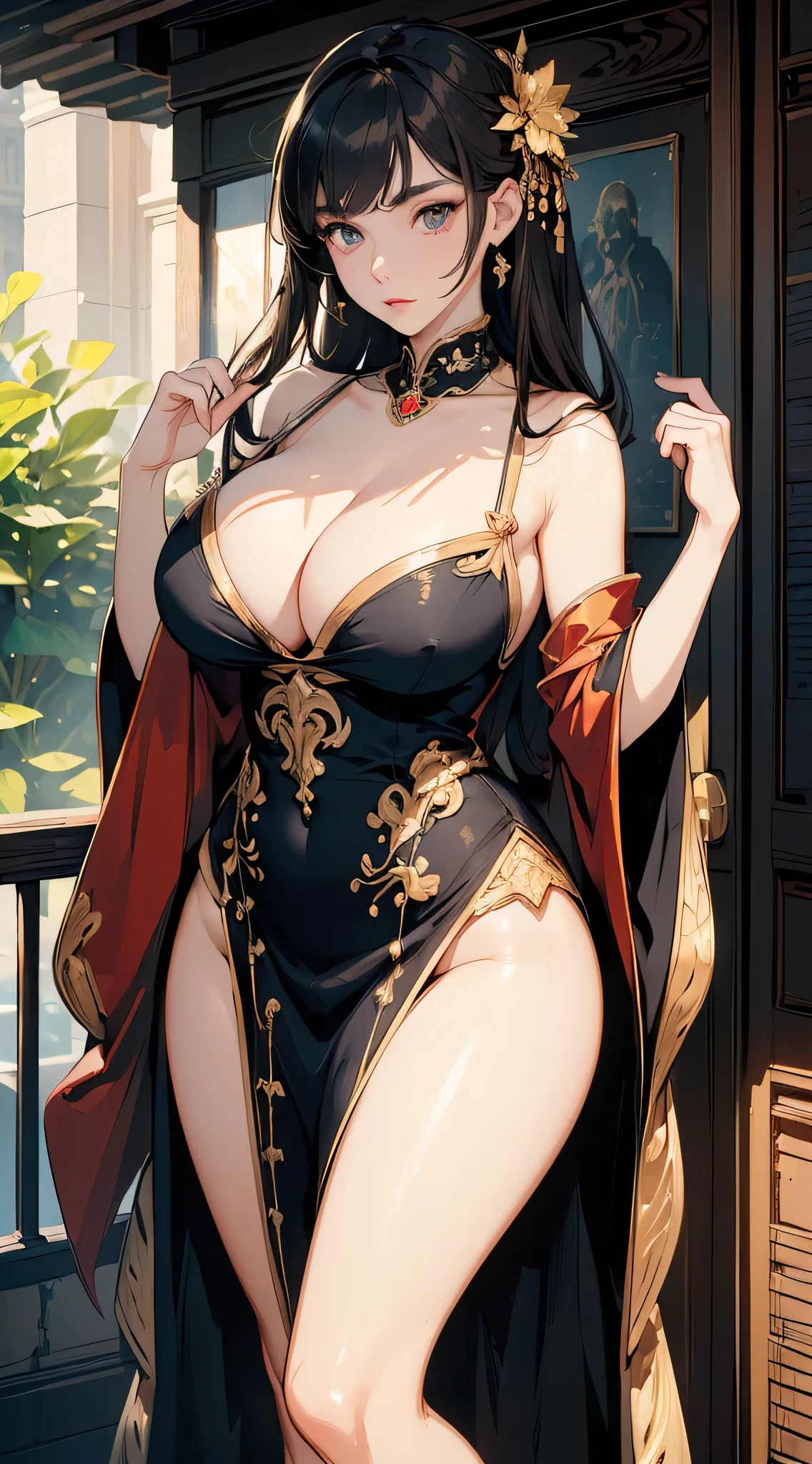 (masterpiece:1.3), ((Best quality at best)), (disorganized:1.3), (highest quality:1.3),(perfect anatomy:1.5),Super detailed:1.3),(best shadow:0.7)，(Ultra high resolution), extremely detailed texture, sharp focus, realistic lighting, cinematic quality, photorealistic details, smooth shading, fine grain, high dynamic range, 8K quality, exquisite clarity