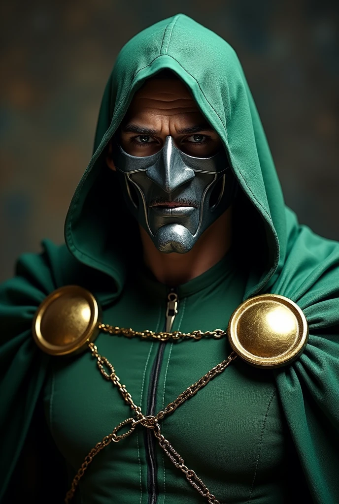 Doctor doom as Chris Hemsworth  face