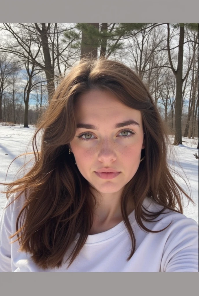 Face of a very young beautiful woman of 