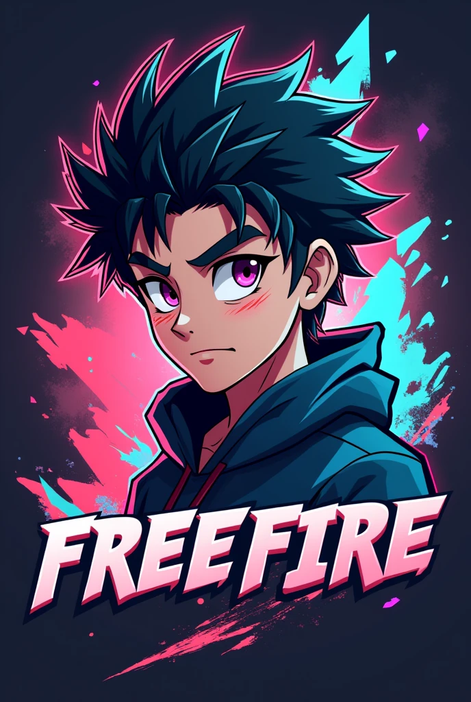 CREATE A GAMING LOGO LIKE ANIME BOY CHARACTER FREE FIRE YOITUBE CHANNEL LOGO WITHOUT TEXT