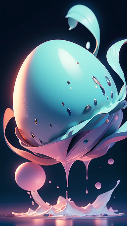 1 Monster Egg floating in the air, no base.. The image should be sharp and detailed, with beautiful colors.Exotic patterns