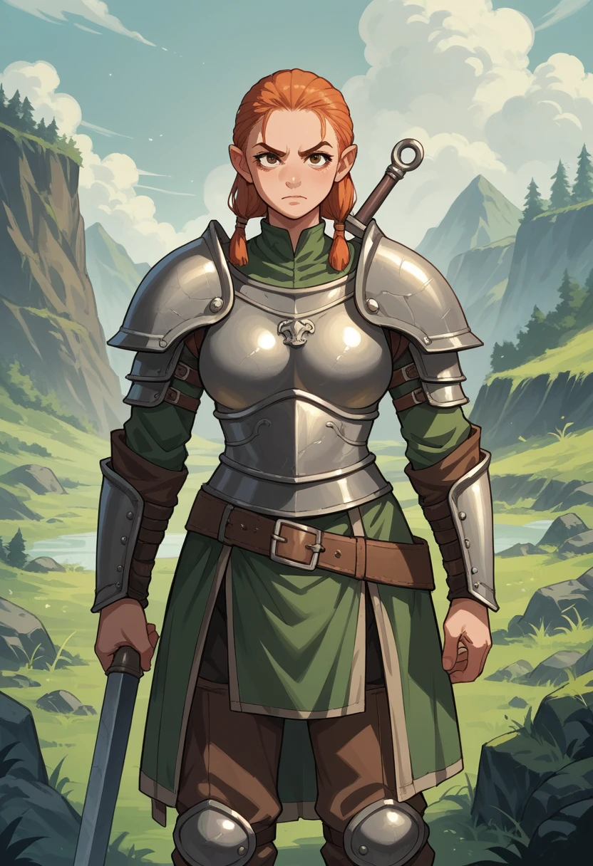 score_9, score_8_up, score_7_up, score_6_up, score_5_up, score_4_up, BREAK source_anime, rating_safety,
solo, female, Dwarf, member, stands, armor, warrior