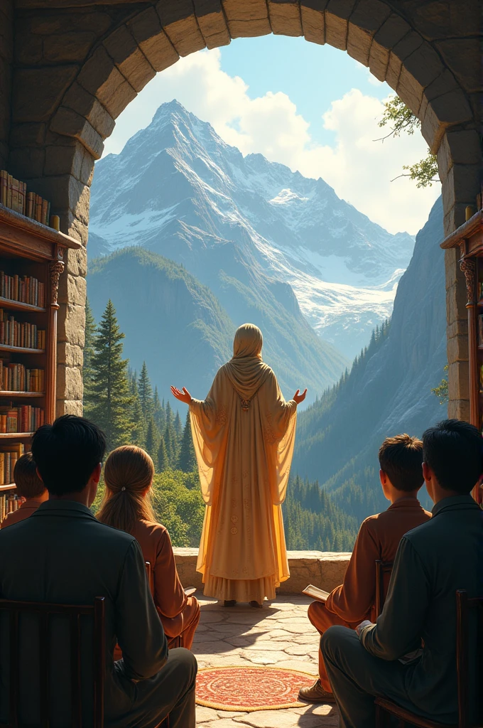A teacher with magical powers who teaches English in a remote mountain school