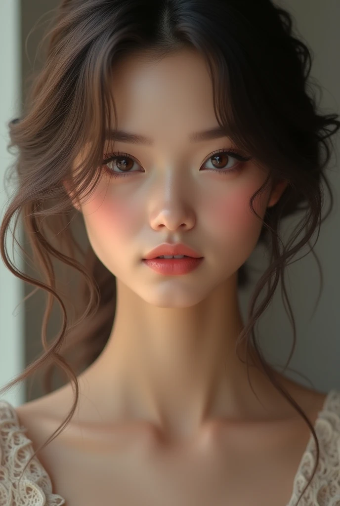 Beautiful girl frunt image