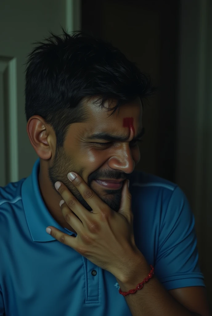 Ms dhoni broke down in tears after lossing his girlfrirnd.