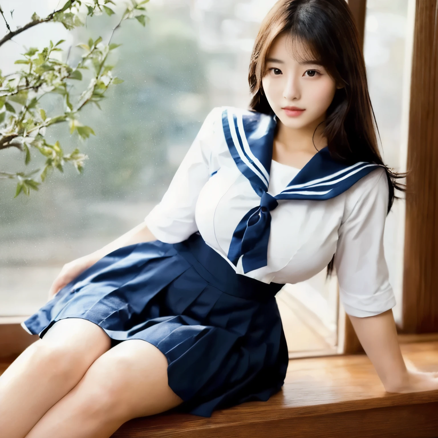 1 girl,athletic body,muscular body,adult female body,shoulders,broad shoulders,extremely huge breast,abs,extremely thick thigh,very big thigh,extremely big hips,extremely huge hips,extremely beautiful girl,very cute girl,super beautiful girl,arafed asian girl, beautiful south korean woman, korean girl, gorgeous young korean woman, sporty physique, beautiful young korean woman, beautiful asian girl, korean woman, gorgeous chinese model, sexy hot body, jaeyeon nam, attractive sporty physique, fitness model, japanese goddess, fit girl, japanese model, sexy girl,Arab asian woman in sailor's clothes sitting on window sill, Korean Girls, Girl in uniform, Sailor suit, Japanese girls uniform, Beautiful Korean Women, wearing Japanese School Uniform, Asian Girl, Gorgeous Young Korean Woman, Cute school girl, Young Asian, beautiful asian, Japanese Model, JK Uniform, Japanese School Uniform, Wearing uniform