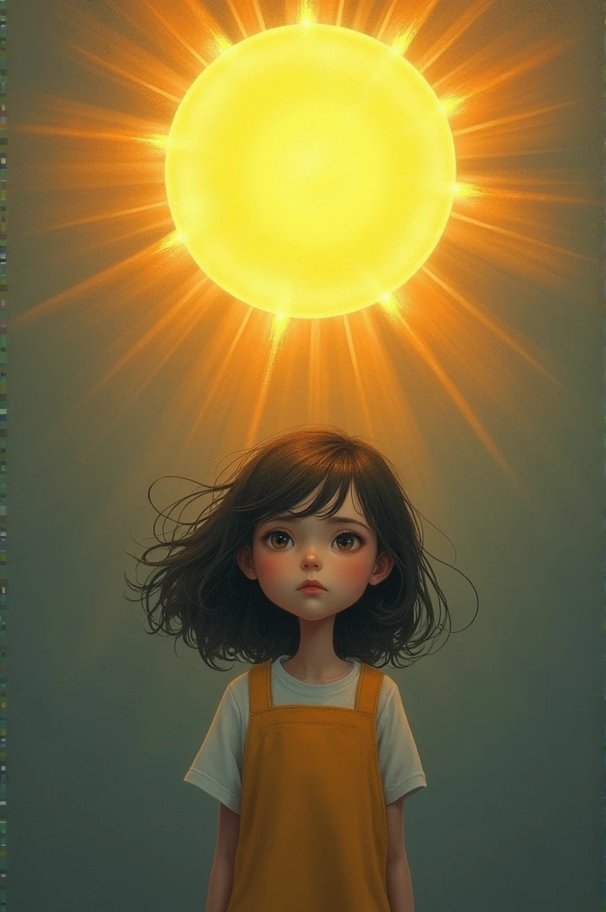 a smiling sun, Enlightening a dull girl
