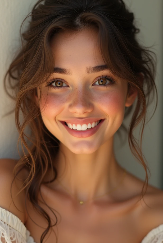 Beautiful  girl smile image