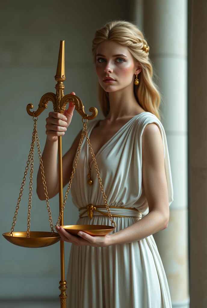 Libra Scales, which represent balance and justice as well as harmony and equilibrium. Themis is the goddess of justice in Greek mythology, and she's been photographed holding her own weight.