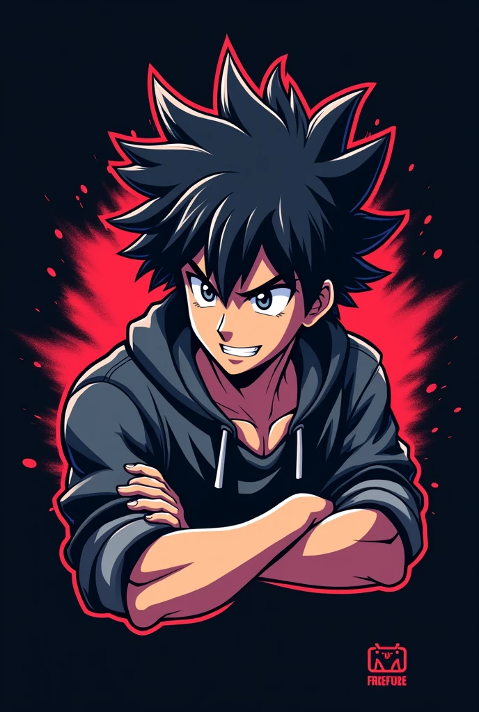 CREATE A GAMING LOGO LIKE ANIME ATTITUDE BOY CHARACTER FREE FIRE YOITUBE CHANNEL LOGO WITHOUT TEXT