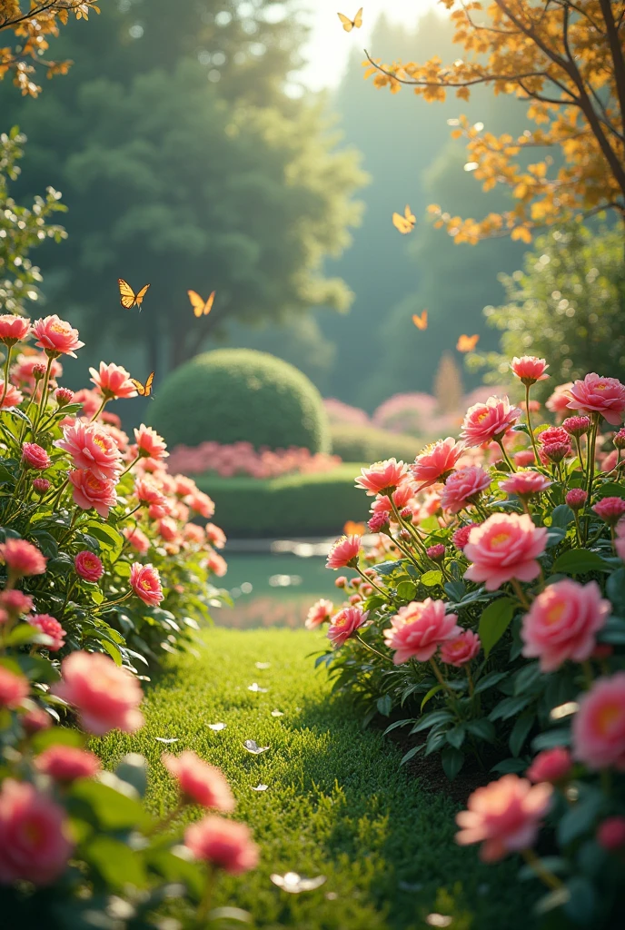 Video of. Beautiful flower plants dancing in the garden
