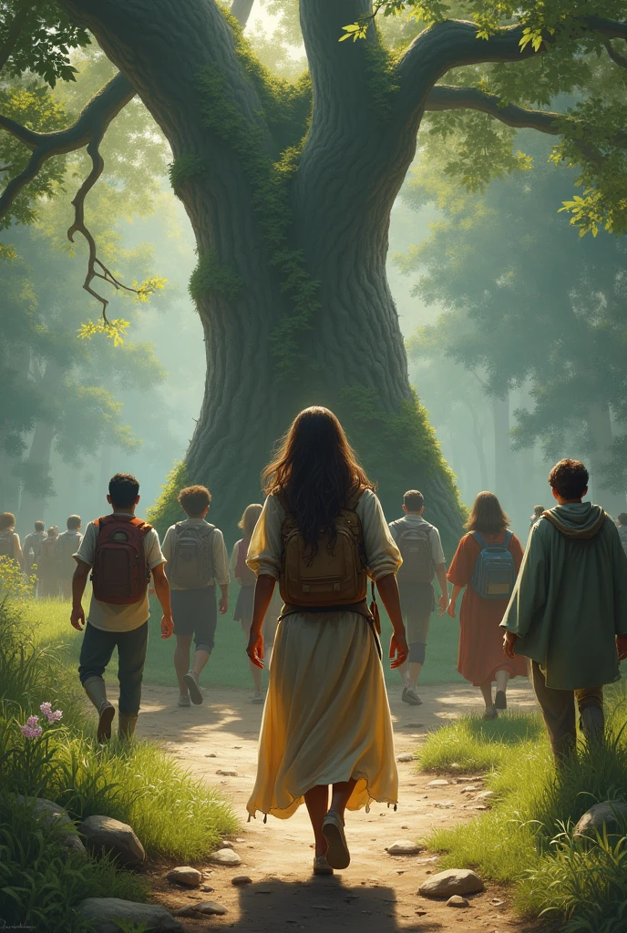 

But Tilly kept her peaceful pace,  
Never giving up the race,  
Passed her friends without a sound,  
And reached the tree without a bound