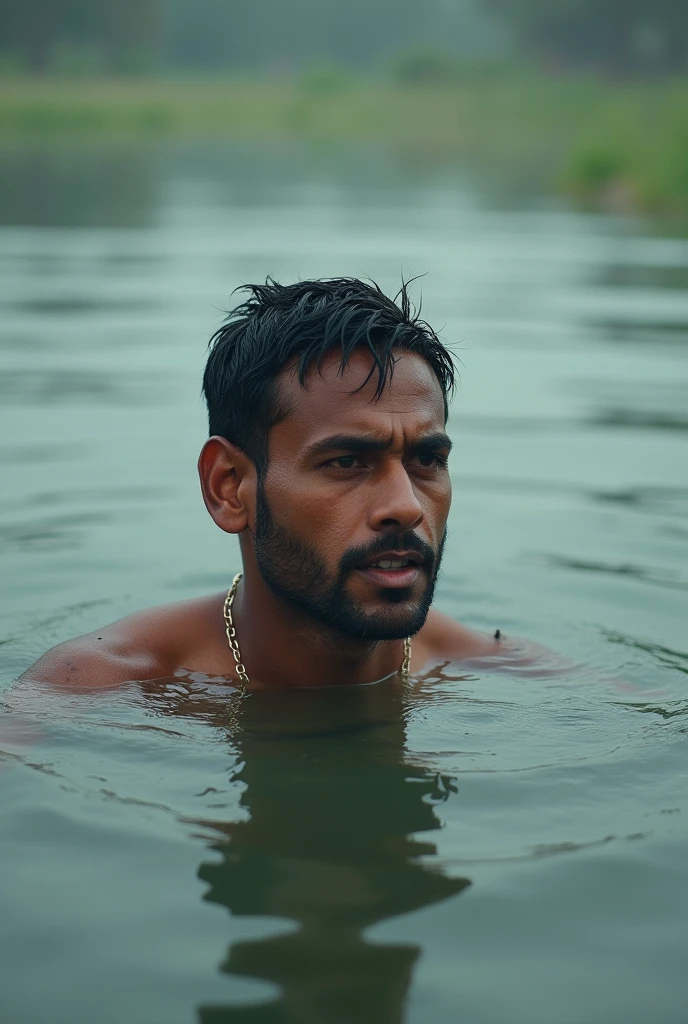 Bangladesh is a country but makes it as a man Into the water upto his neck 