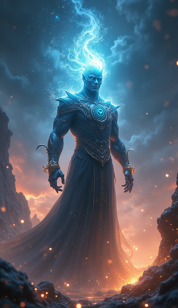 Phone wallpaper magical, fantasy style word "F.Q Hero".
