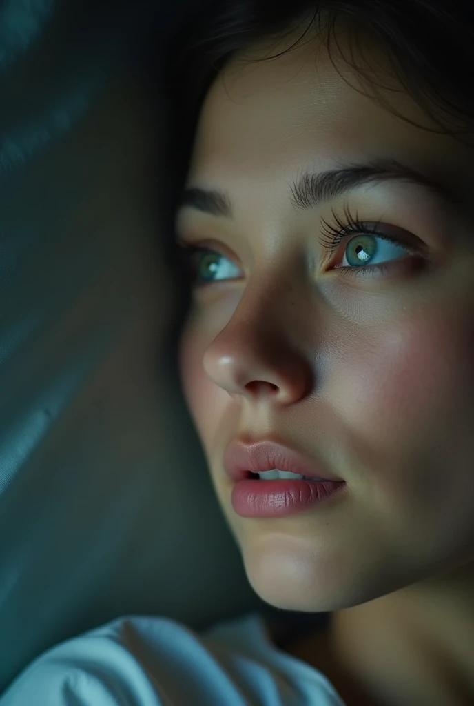 Video of person opening eyes
