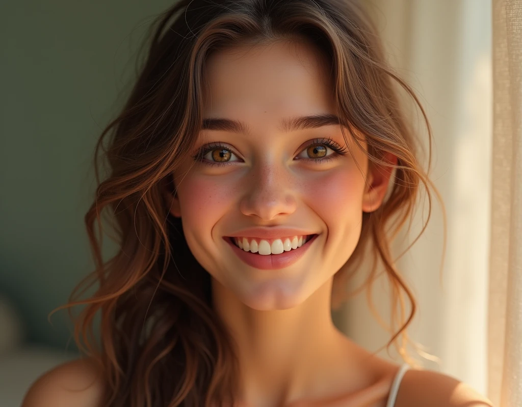 Beautiful girl smile image