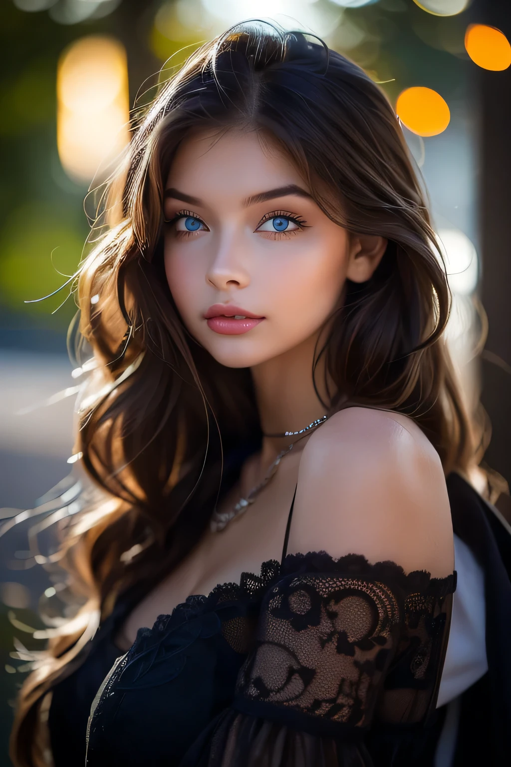 Imagine a perfect tall girl with brown hair cascading down to her shoulders. European appearance, her blue eyes sparkle, attracting attention and creating an atmosphere of mystery. Pronounced cheekbones give her face a sense of confidence and style, and plump lips are clearly inviting. She exudes elegance and grace in every movement, and her style of dress is always modern and chic. This girl is the epitome of beauty, confidence and charm.Высокое разрешение