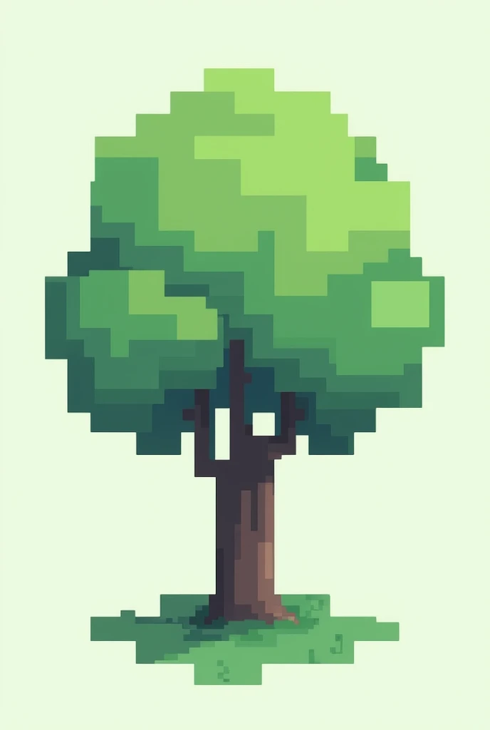 Pixel tree image