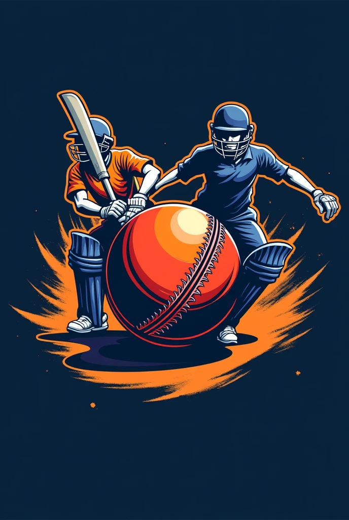Cricket team logo. Team name- polwatta boys
Colour- dark blue, orange 